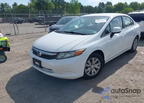 2012 Honda Civic Lx из США, поврежденный, VIN 2HGFB2E40CH020245